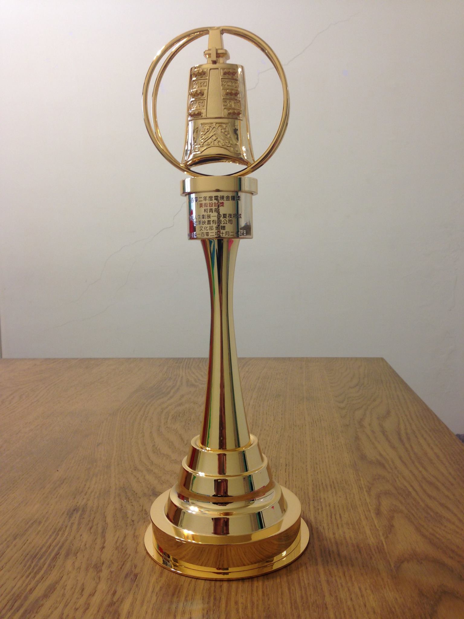 一直一直催促青每把獎盃領走,  青每說 : 請問可以賣錢嗎?